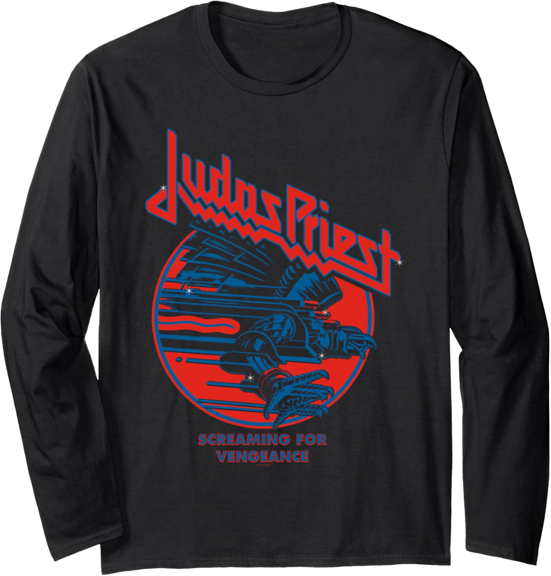 Judas Priest - Screaming For Vengeance Blue Eagle Langarmshirt