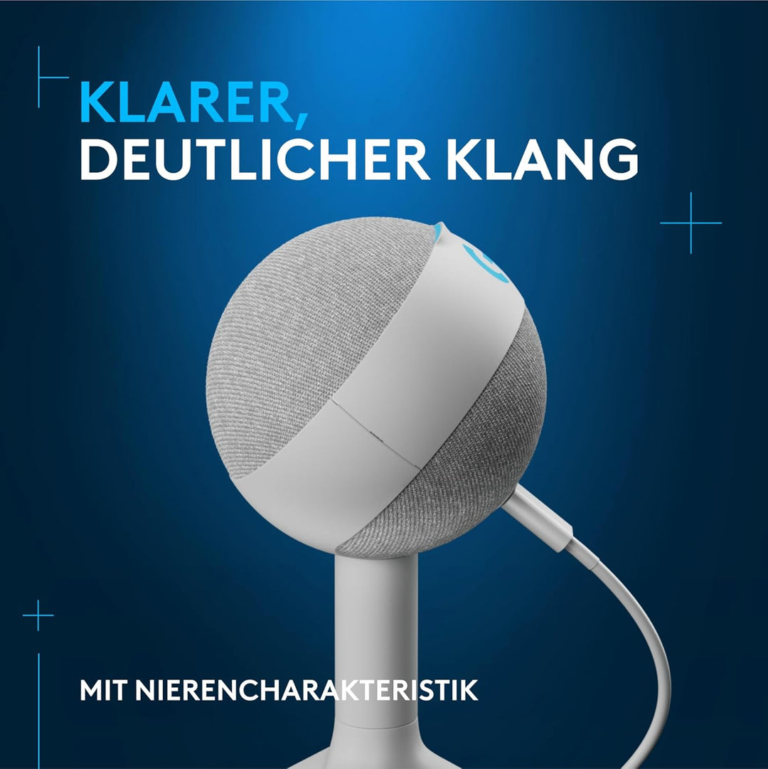 Logitech G Yeti Orb Gaming-Kondensatormikrofon mit RGB und LIGHTSYNC, USB-Mikrofon zum Streaming, Ni