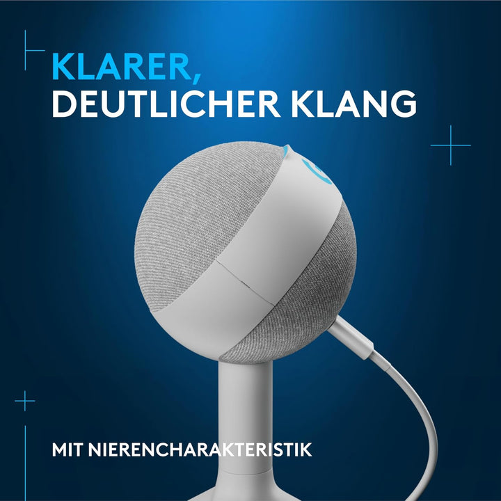 Logitech G Yeti Orb Gaming-Kondensatormikrofon mit RGB und LIGHTSYNC, USB-Mikrofon zum Streaming, Ni
