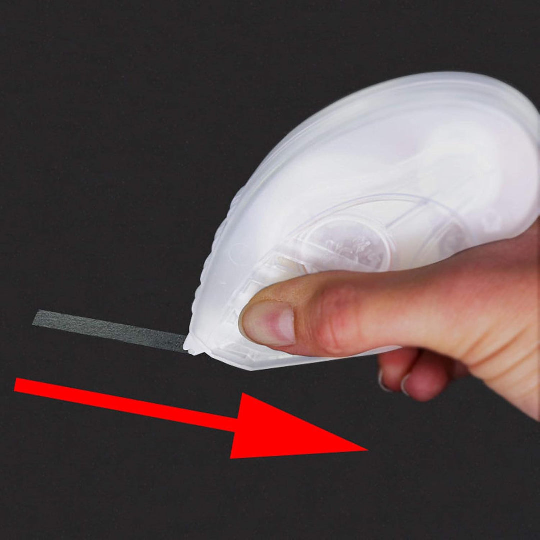 Kleberoller doppelseitig | Mit ablösbarem Klebefilm | 8,4 mm x 25 m | Zum temporären Verkleben / 10