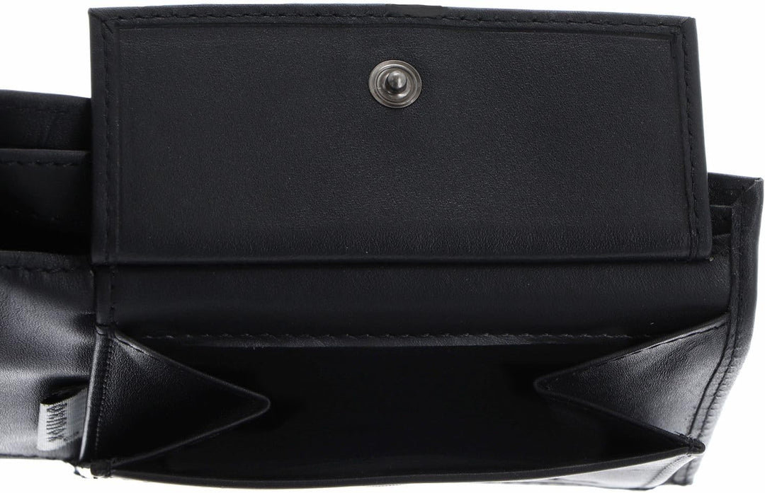 Oxmox Leather Querscheinbörse 12 cm black Schwarz, Schwarz