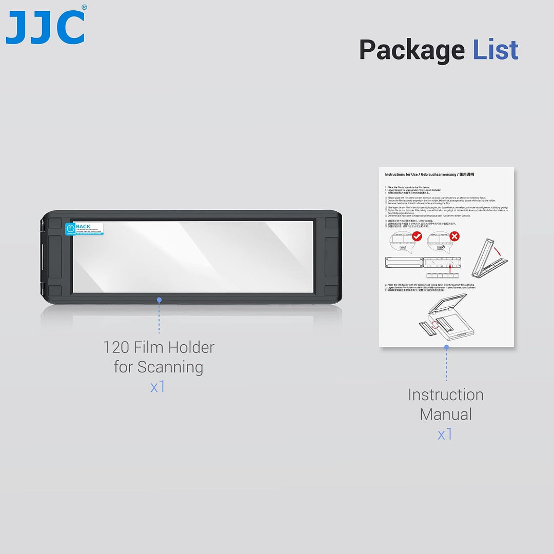 JJC 120 Mittelformat Negativfilmhalter, Dia-Montage Magnethalter zum Scannen von Mittelformatfilmen