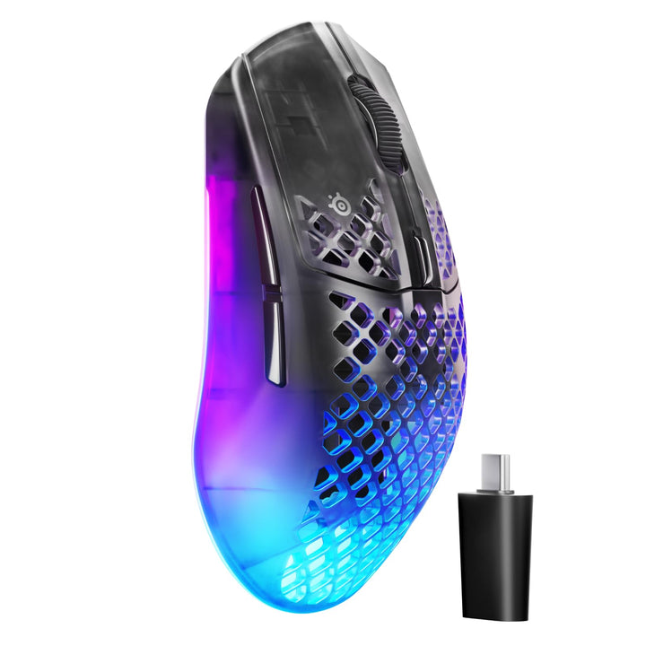 SteelSeries Aerox 3 Wireless Gen 2 – Ultraleichte 68-g-Gaming-Maus, 4K-Polling, 26K-DPI-Optiksensor,