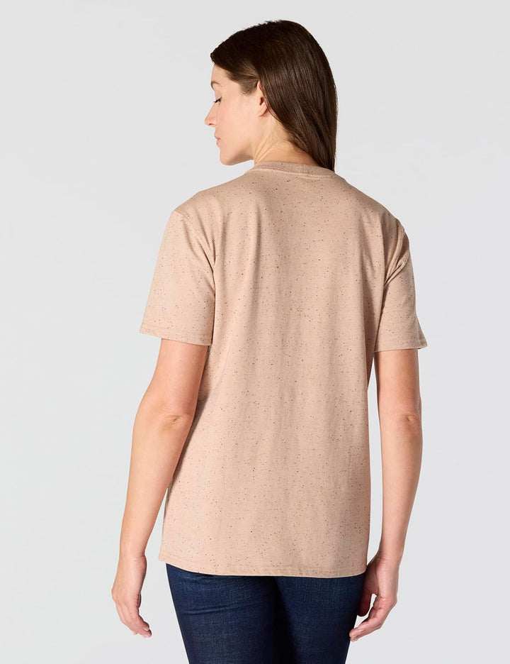 Carhartt Bekleidung Logo T-Shirt grün XS Helles Taupe Nep, XS Helles Taupe Nep