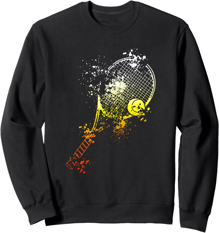 Tennistrainer | Vintage Tennisball Tennisschläger Training Sweatshirt