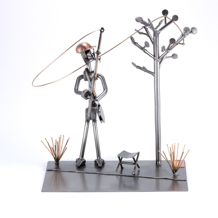 Steelman24 I Schraubenmännchen Angler-Unglück I Made in Germany I Handarbeit I Geschenkidee I Stahlf