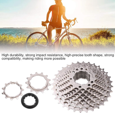 Alomejor Bike Freewheel 10 Speed 11-32T Mountainbike-Kassette Passend für MTB Bike Road Bicycle Re