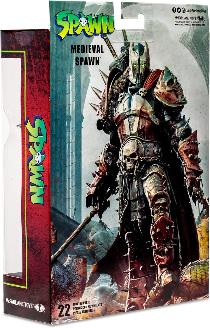 McFarlane Spielzeug, Spawn Comic 17,8 cm Mittelalterliche Spawn Actionfigur mit 22 beweglichen Teile