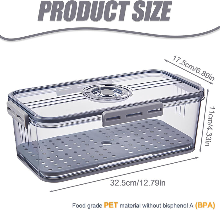BAIFULAI Brotkasten Brotbox, Brot Aufbewahrungsbox, lebensmittelechtes PET-Material, Zeitaufzeichnun