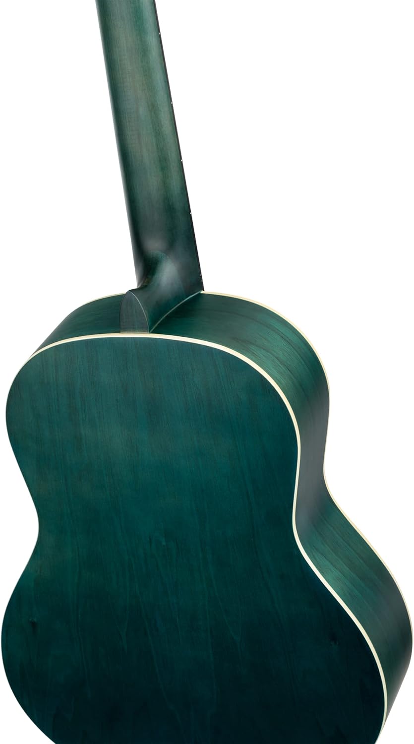 Ortega Guitars blaue Konzertgitarre Full-Size - Student Series - Catalpakorpus mit Fichtendecke (RST