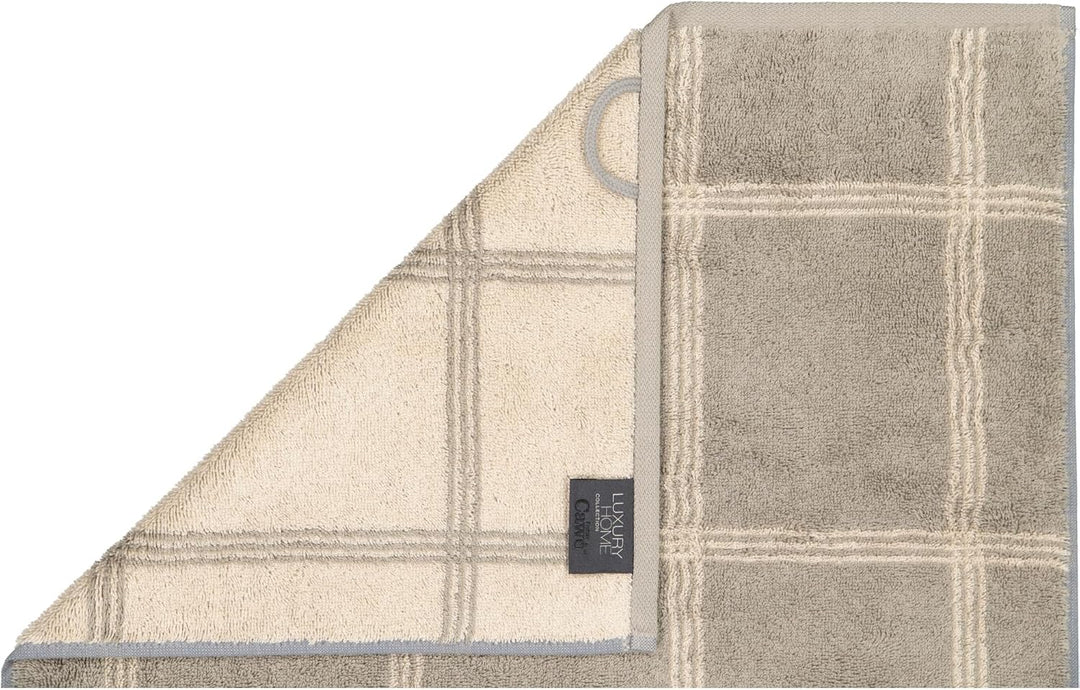 Cawö Luxury Home Duschtuch Two-Tone 604 | 70 Graphit - 80 x 150 Duschtuch 80 x 150 cm, Duschtuch 80