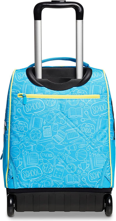 Seven Dinsieme, 2 in 1, Schulranzen mit Rollen, Rucksack mit Trolleyfunktion für Kinder, ab 1. Klass