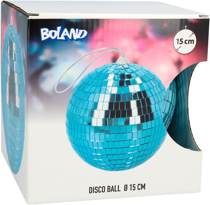Boland - Glänzende Discokugel, Durchmesser ca. 15 cm, Disco Fever, Hängedeko, Dekoration für Party o