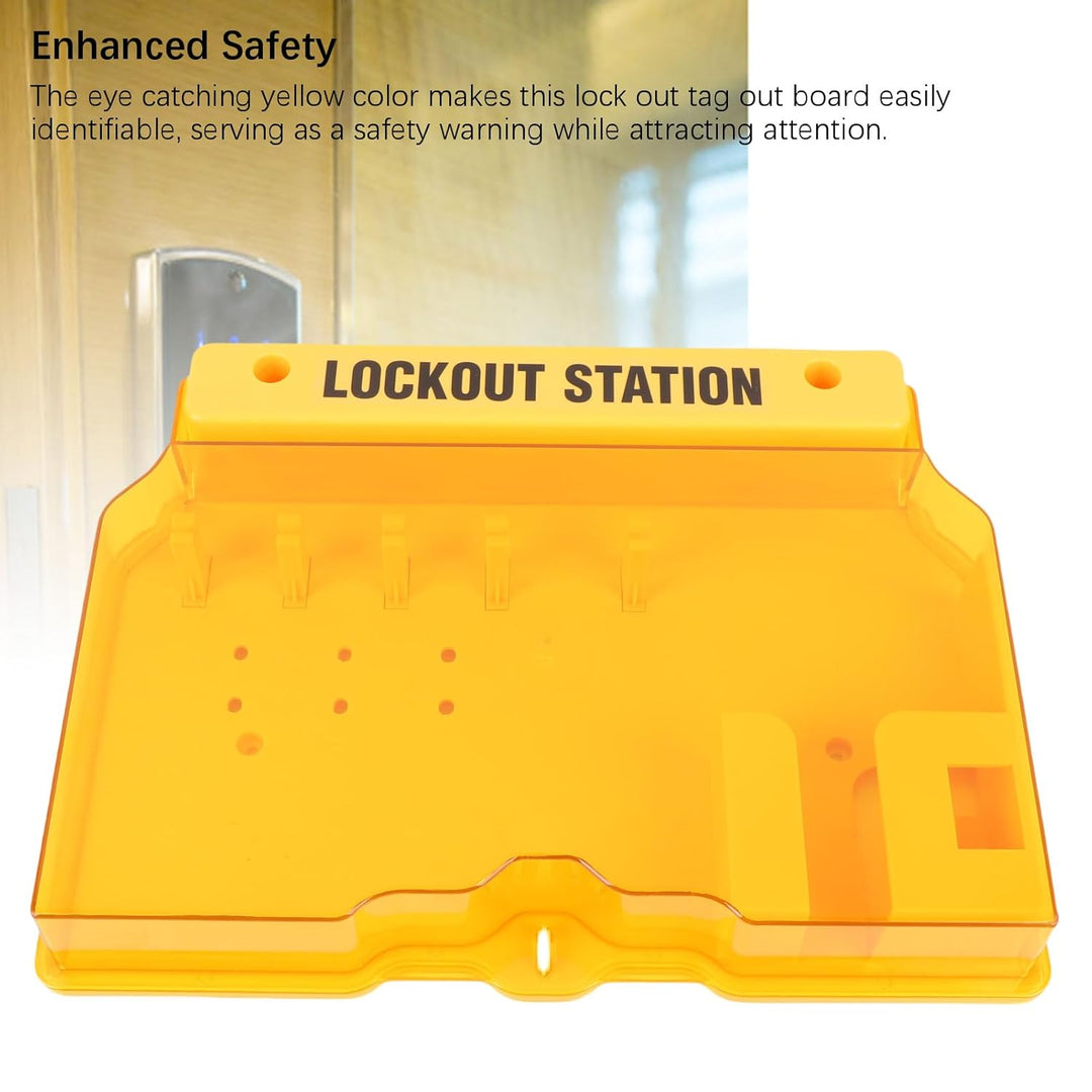 Lockout-Tagout-Station mit Loto-Geräten, Wandmontage-Lockout-Tagout-Kit-Board mit Sicherheitsvorhäng
