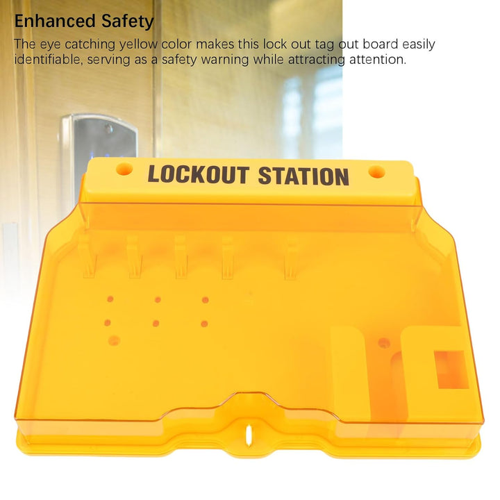 Lockout-Tagout-Station mit Loto-Geräten, Wandmontage-Lockout-Tagout-Kit-Board mit Sicherheitsvorhäng