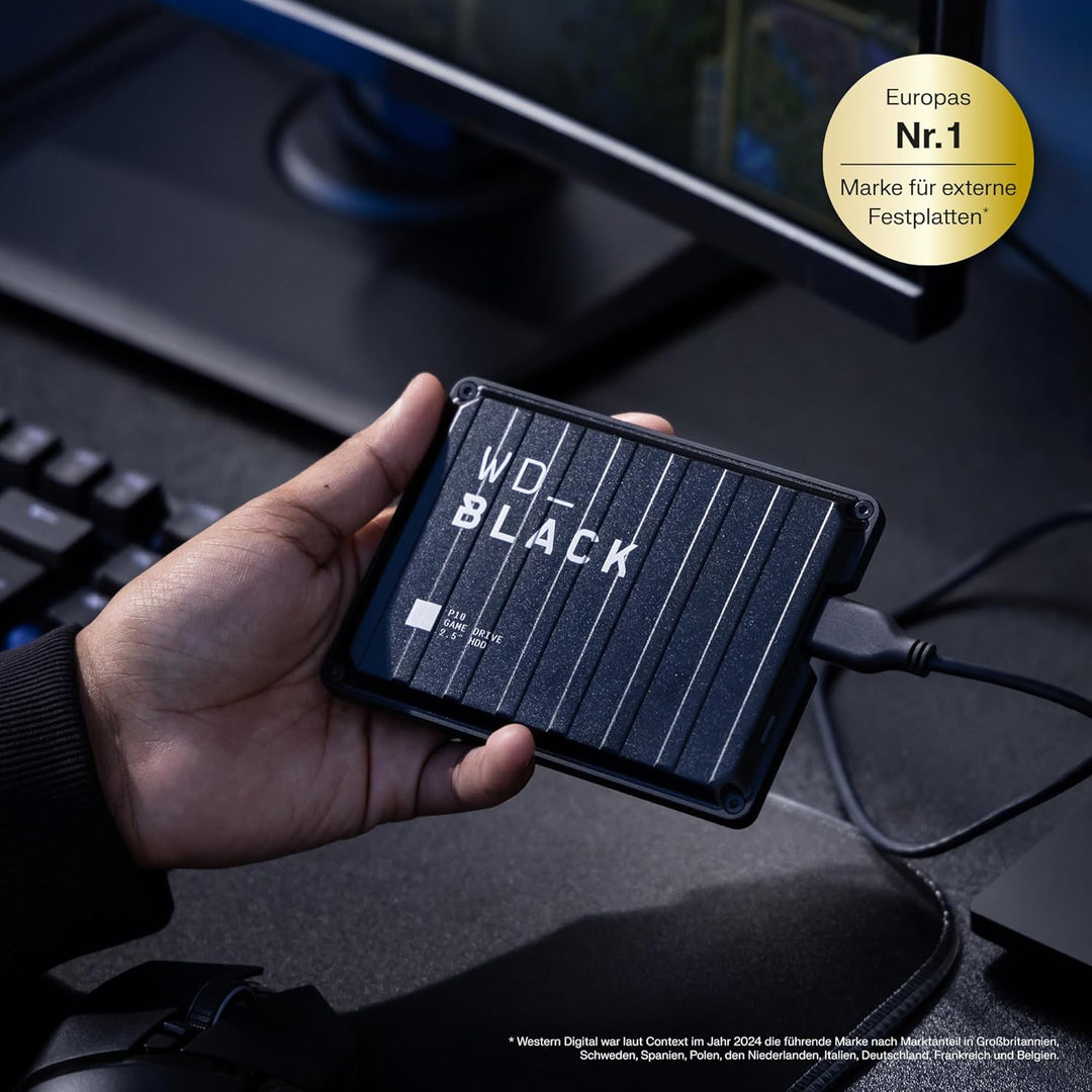 WD_BLACK P10 Game Drive for Xbox 4 TB (1 Monat Xbox Game Pass Ultimate, Übertragungsgeschwindigkeite