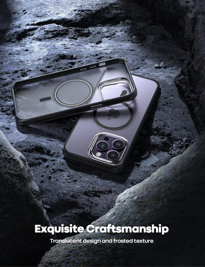 Lamicall iPhone 14 Pro Max Magnetische Hülle für Magsafe - [Upgrade Airbag Schutz] Extrem Dünn Handy