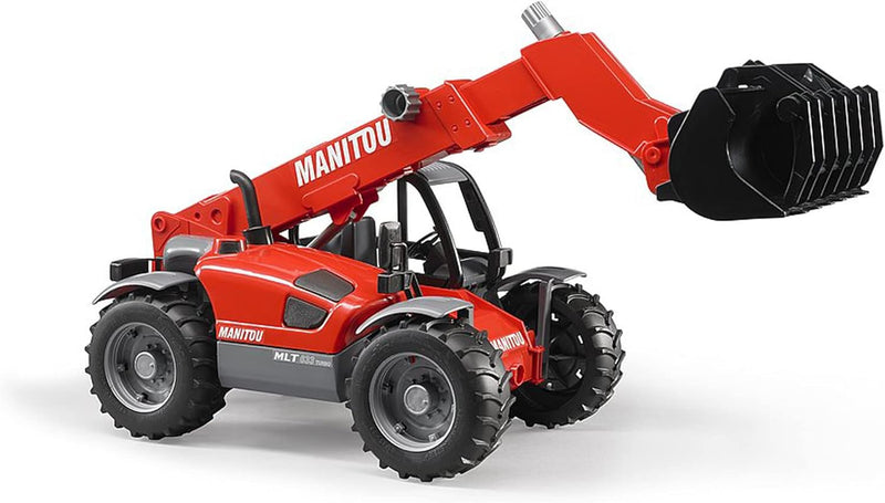 bruder 02125 - Manitou Teleskoplader MLT 633-1:16 Baufahrzeug Baumaschine Stapler Radlader