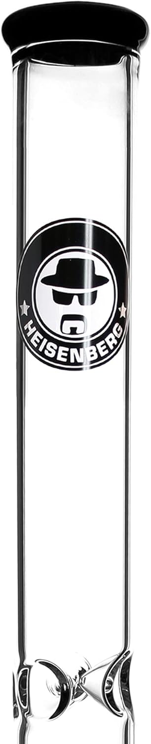 Heisenberg Inline Bong Glasbong mit Eisfach und Stemline Perkolator 18,8 Schliff NS19 (ohne Tree Per