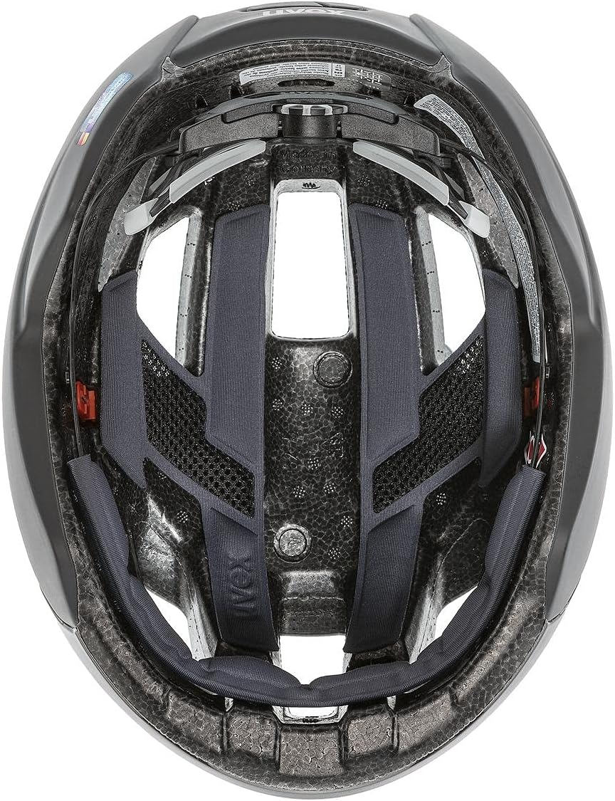 UVEX Fahrradhelm Rennradhelm UVEX Rise CC WE Gr. 52-59 cm, Black goldflakes mat 52-56 cm, 52-56 cm