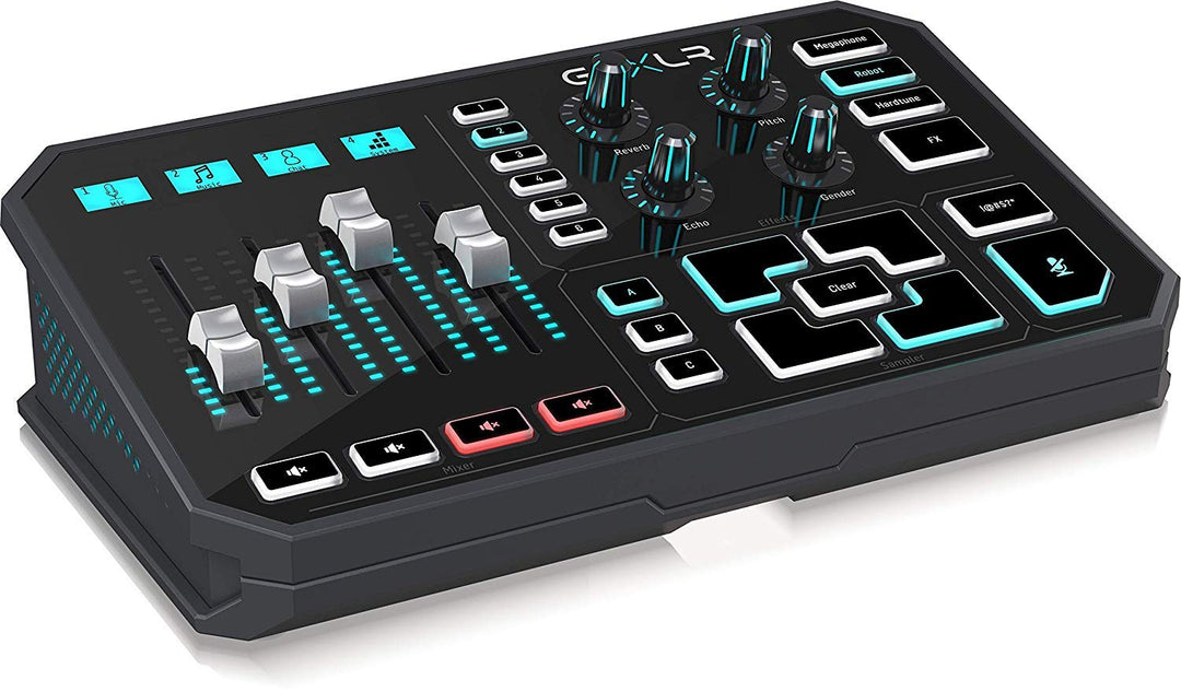 TC Helicon GoXLR Revolutionäre Online-Broadcaster-Plattform mit 4-Kanal-Mischpult, motorisierten Fad