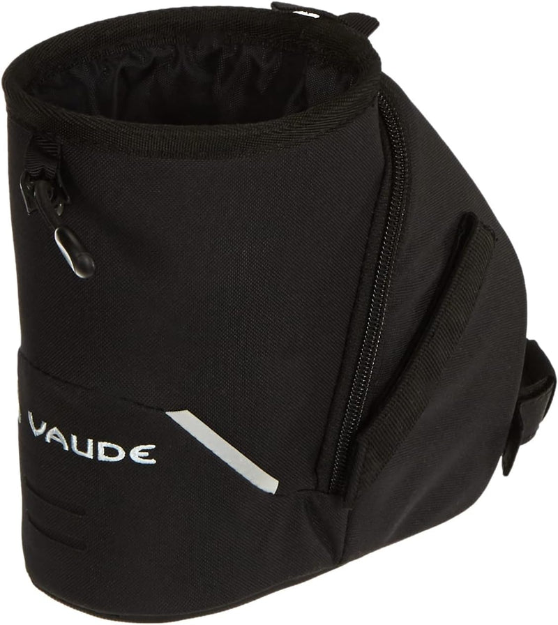 VAUDE 14302 Tool Drink, Satteltasche mit Flaschenhalterung Riemen, 18 cm, Black Schwarz, Schwarz