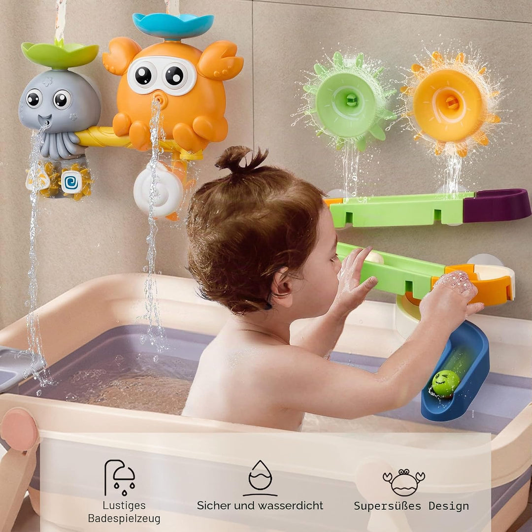 OR OR TU Badewannenspielzeug Badespielzeug Baby, Wasserspielzeug Kinder Saugnapf Spielzeug Baby Murm