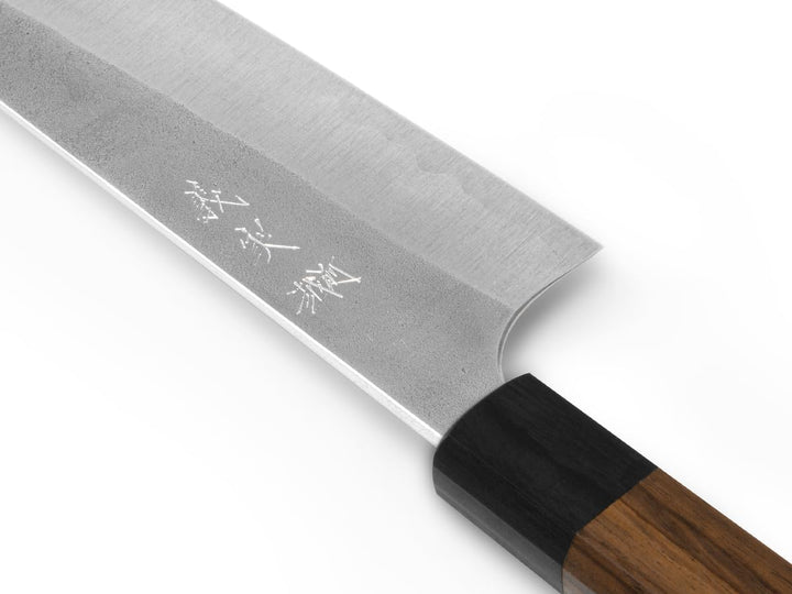 Profi Koch-Messer BUNKA Yoshimi Kato Nashiji. Klingen-Länge 16cm. Aogami super, 3 Lagen, hand-geschm