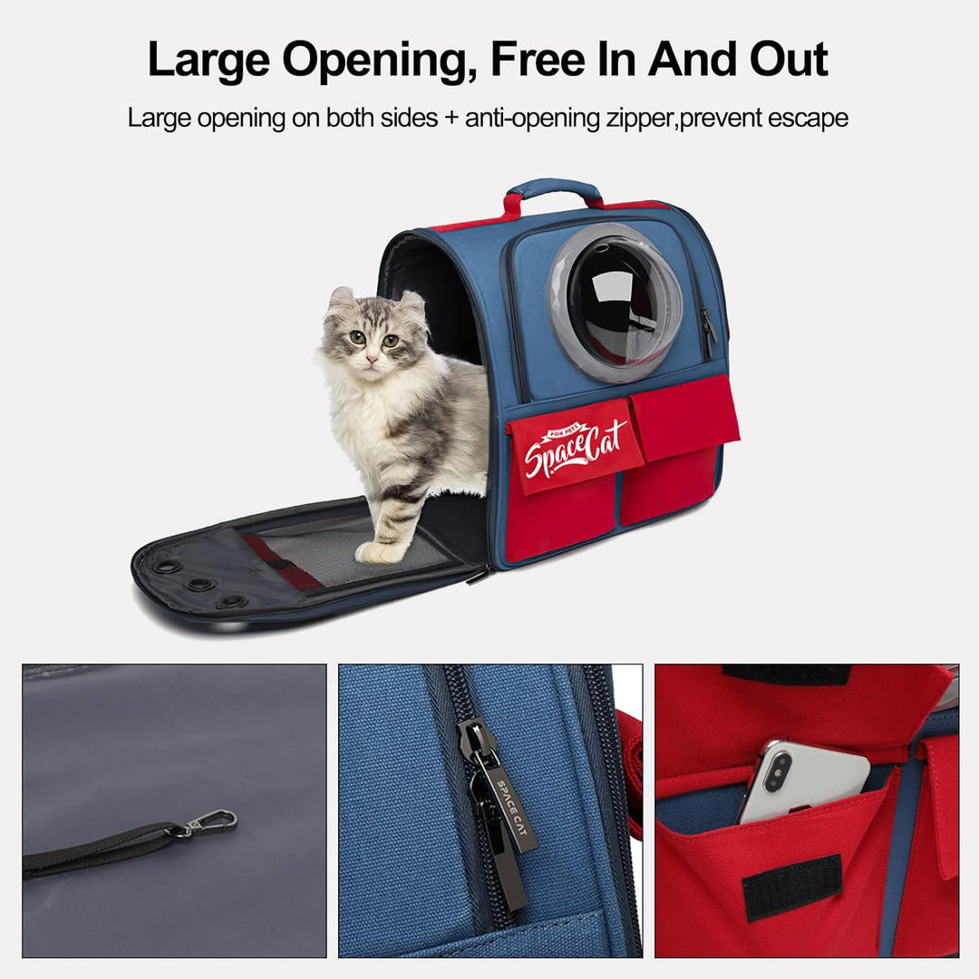 Galatée Katzen Rucksack Träger, Haustier Rucksack Blasen Rucksack, Katzen Tragen, Raumkapsel Haustie
