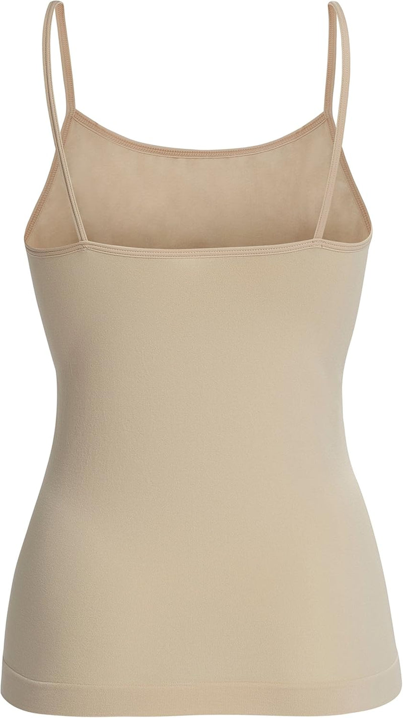 UnsichtBra 3er Pack Damen Shape Unterhemden | Spaghettiträger Basic Top Unterhemd | Mikrofaser Spagh