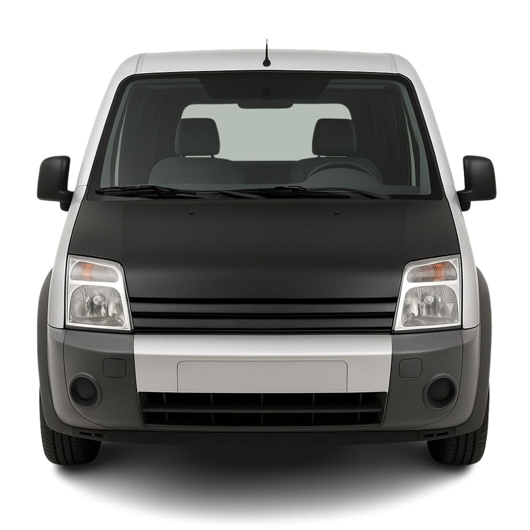 OMAC Haubenbra Bonnet Bra Steinschlagschutz kompatibel mit Ford Transit Connect 2002-14 Schwarz Schw