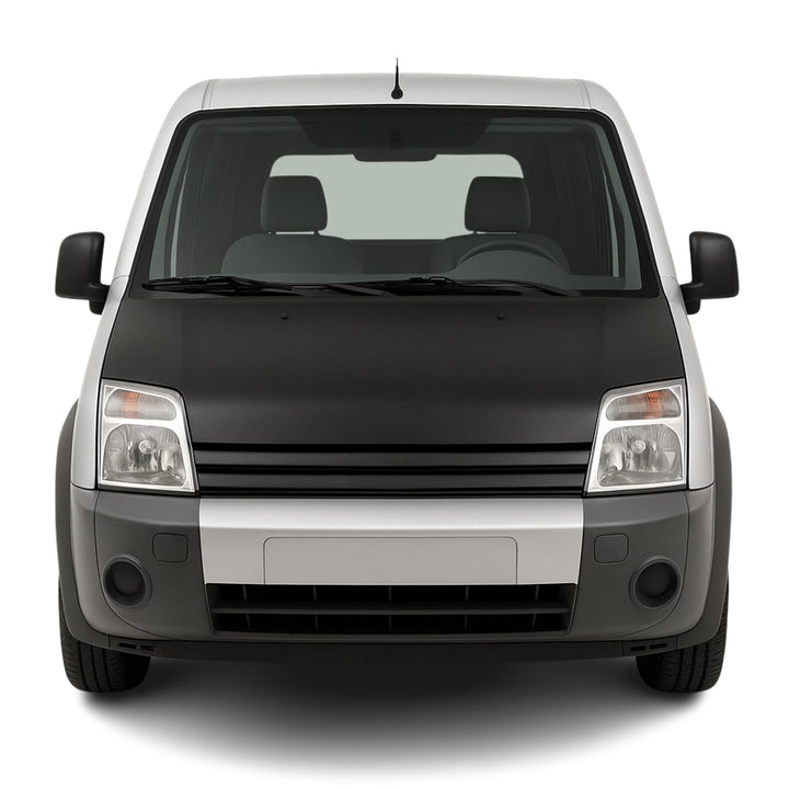 OMAC Haubenbra Bonnet Bra Steinschlagschutz kompatibel mit Ford Transit Connect 2002-14 Schwarz Schw