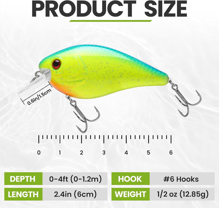 TRUSCEND Swimmax für Süss- und Salzwasser, Lebensechte Angelköder für Barsch, Forelle, Crappie, Zand