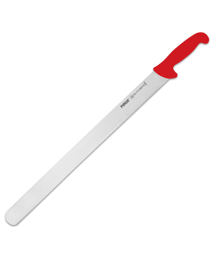 Pirge Butcher's Dönermesser 50 cm Rot - Aufschnittmesser - Schärfstes Döner Langmesser - Schneidemes
