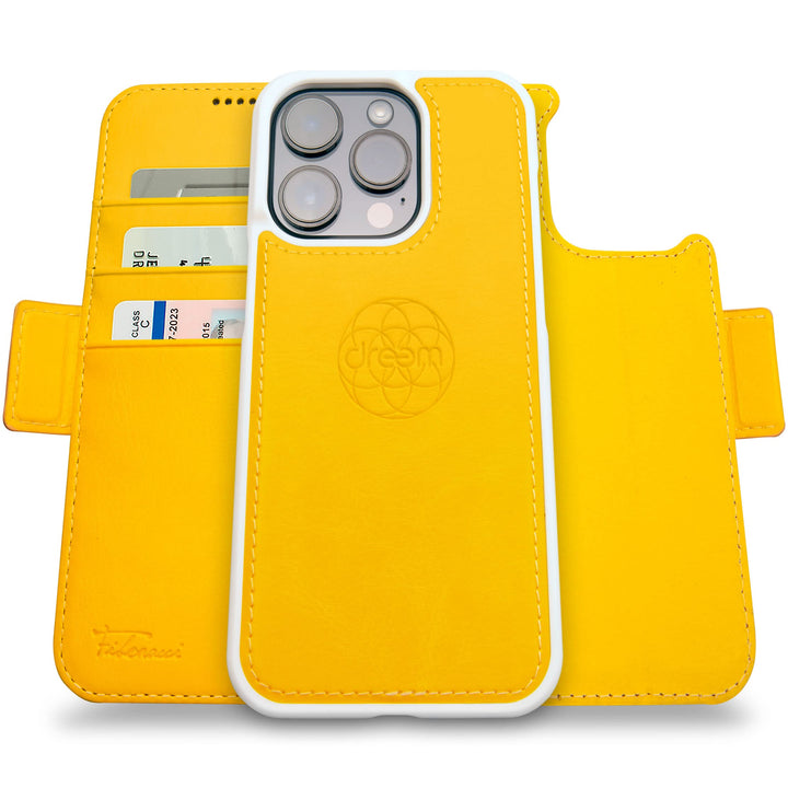 Dreem Fibonacci iPhone 14 Pro Geldbörsen-Hülle / 2-in-1 Stossfestes MagSafe Case und abnehmbares Lux