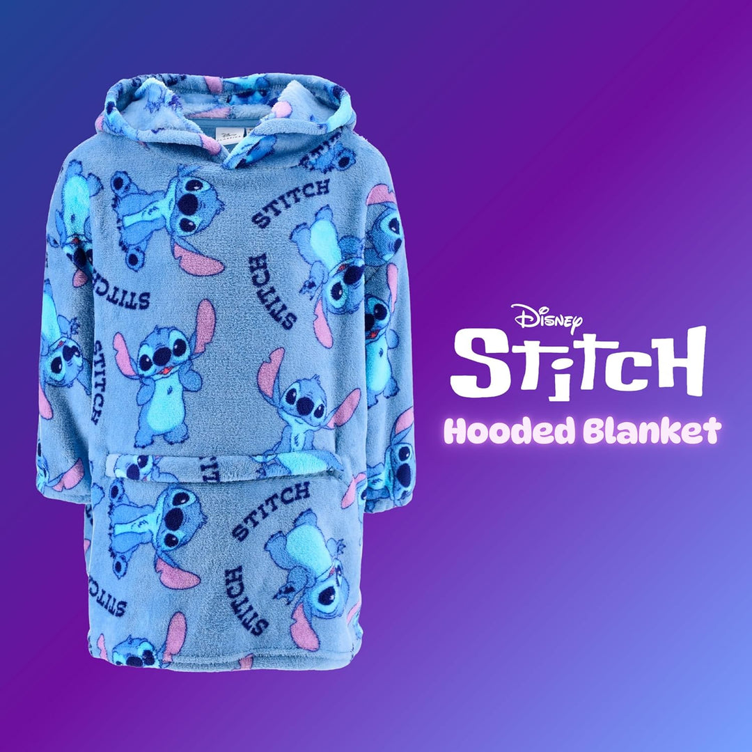 Disney Stitch Sweatshirt Mädchen, Kapuzendecke mit Design Weiche Fleecedecke Lässt sich in ein Kisse