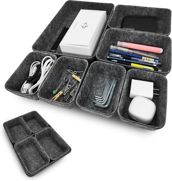 Praktisches Schubladen Organizer Filz - 14er-Set, Waschbare Filz Organizer für Schminktisch für Selb