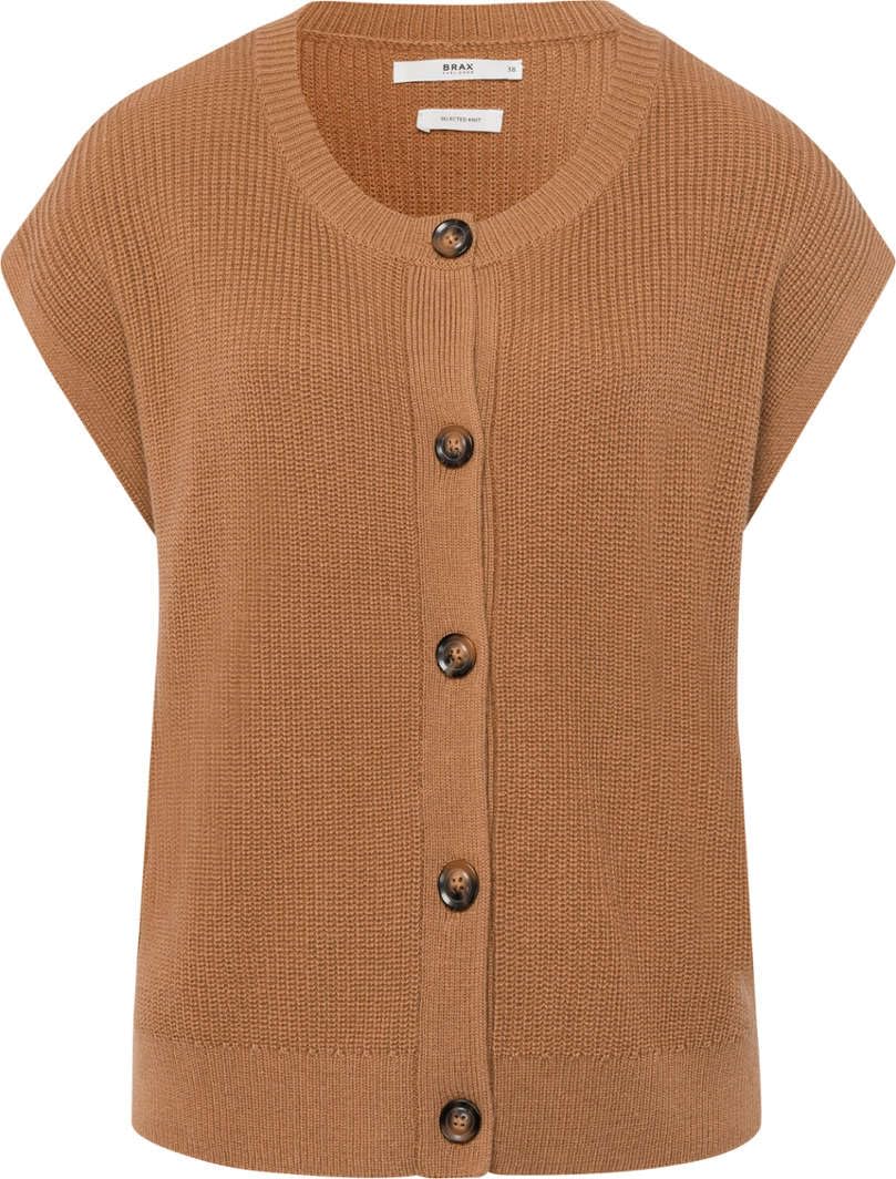 BRAX Damen Style Eve Wollmix Lässiger Optik Strickjacke, 36