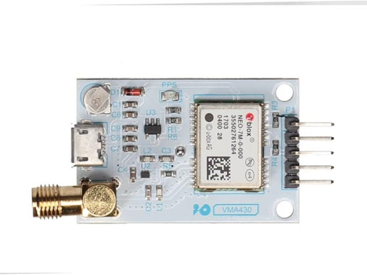 Whadda GPS-Modul U-BLOX NEO-7M für Arduino, hohe Empfindlichkeit, SMA und TTL Schnittstellen, EEPROM