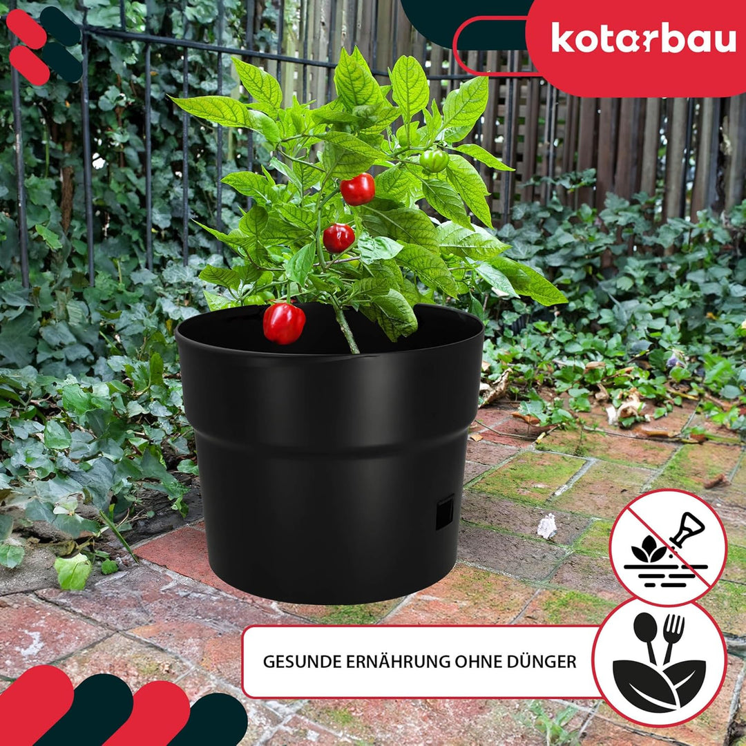 KOTARBAU® Tomaten Rankhilfe - Anzuchttöpf - ⌀ 35 cm H: 128 cm - Pflanzkübel - Blumenkasten - Rankhil