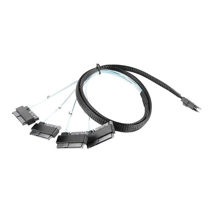 SFF-8087-Anschluss Mini SAS 36 SFF-8087 bis (4) SFF-8482-Anschlüsse mit SATA-Stromversorgung 1 m