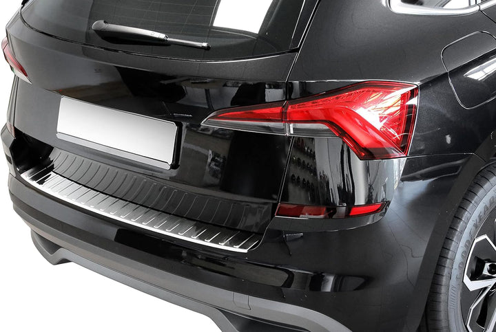 Ladekantenschutz Edelstahl CHROM kompatibel für SKODA Kamiq | ab 2019 | mit Abkantung | premium Qual