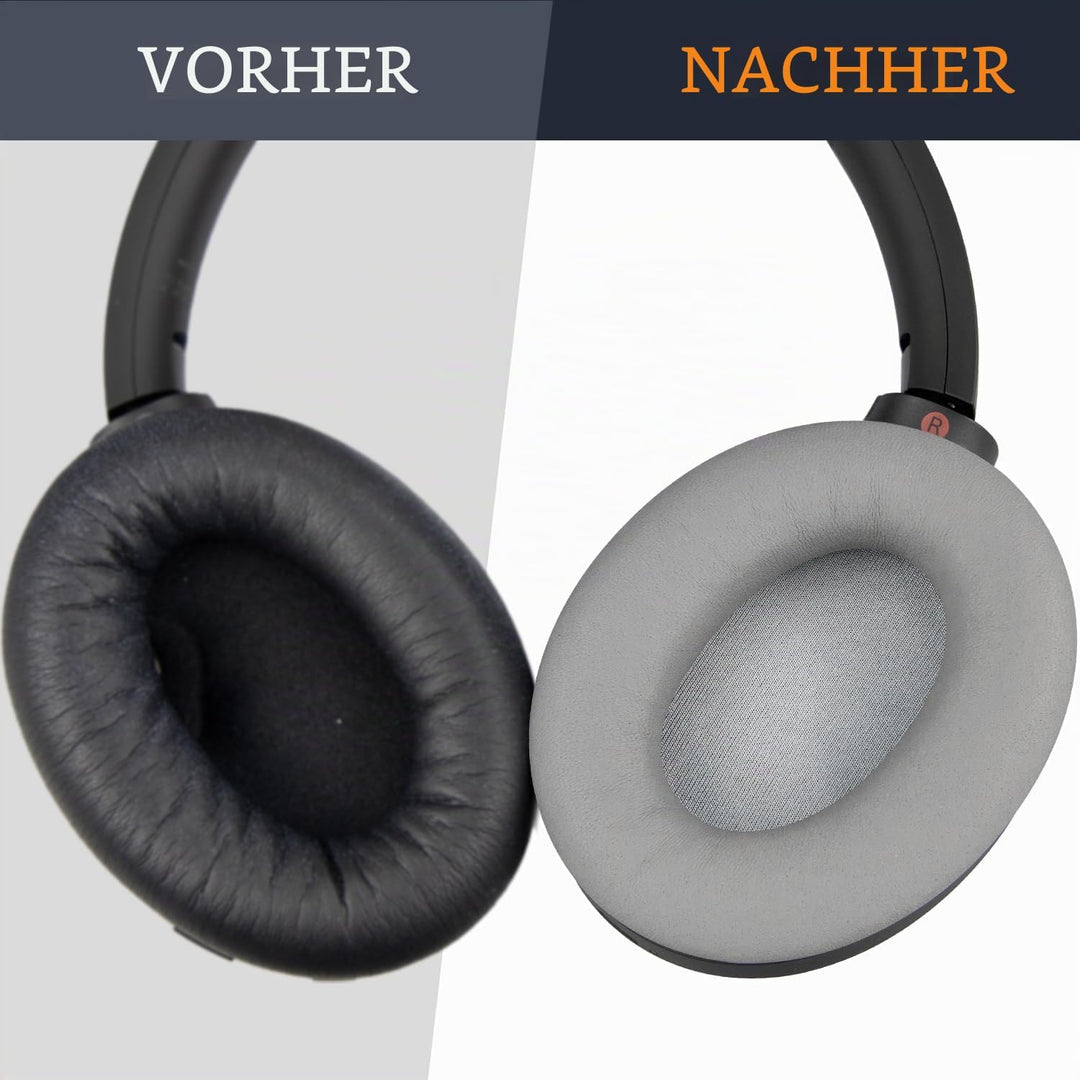 SOULWIT Ersatz Ohrpolster für Sony WH-1000XM4 (WH1000XM4) Kopfhörer, Polster mit hochwertigem Lammfe
