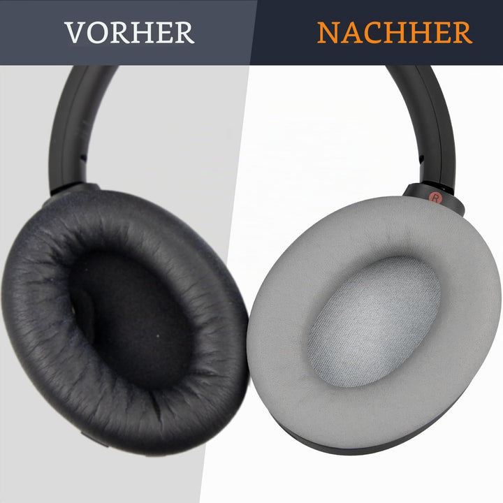 SOULWIT Ersatz Ohrpolster für Sony WH-1000XM4 (WH1000XM4) Kopfhörer, Polster mit hochwertigem Lammfe