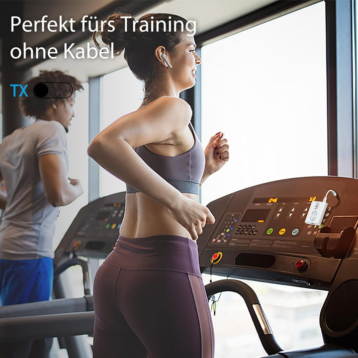 1Mii Bluetooth 5.3 Adapter für TV, 2-in-1-Bluetooth Sender Empfänger, aptX-Adaptive &amp; HD Kabellos Au