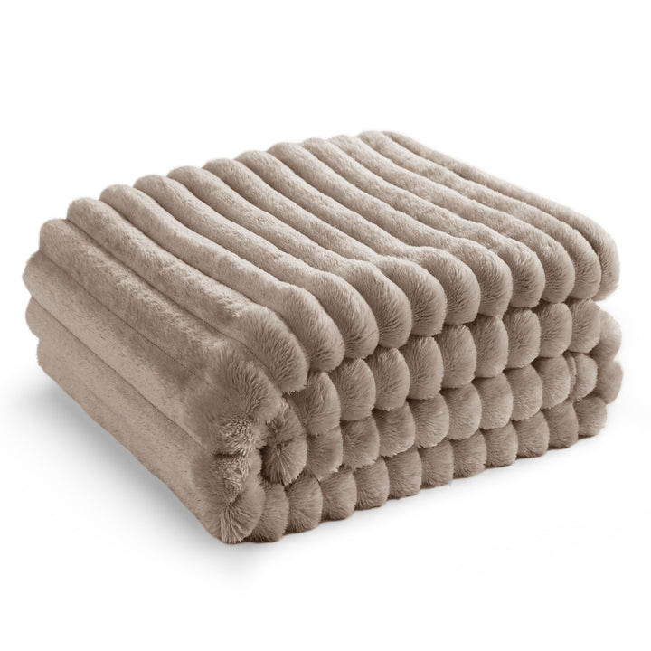 BEDSURE Kuscheldecke für Zimmer Deko - Wolldecke & Fleecedecke, Sofadecke, Weiche Warme Grobe Kordde