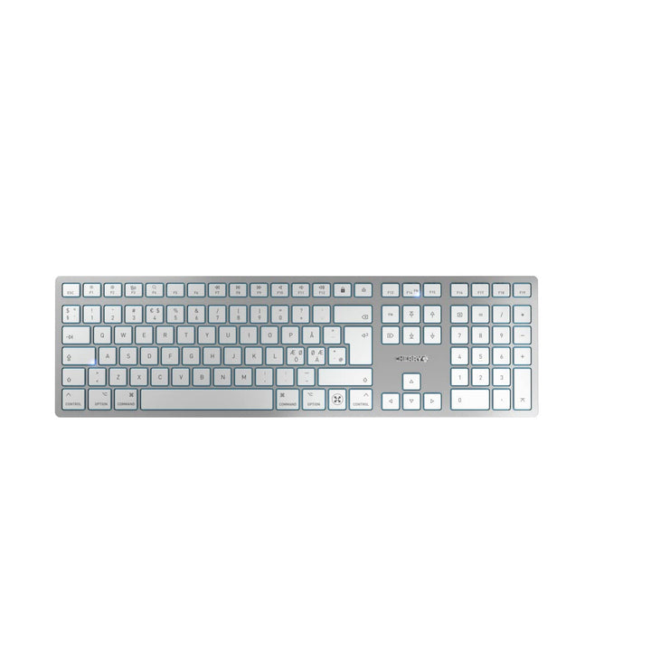 CHERRY KW 9100 Slim for MAC, kabellose Tastatur, Mac-Layout, Pan-Nordisches Layout (QWERTY), wahlwei