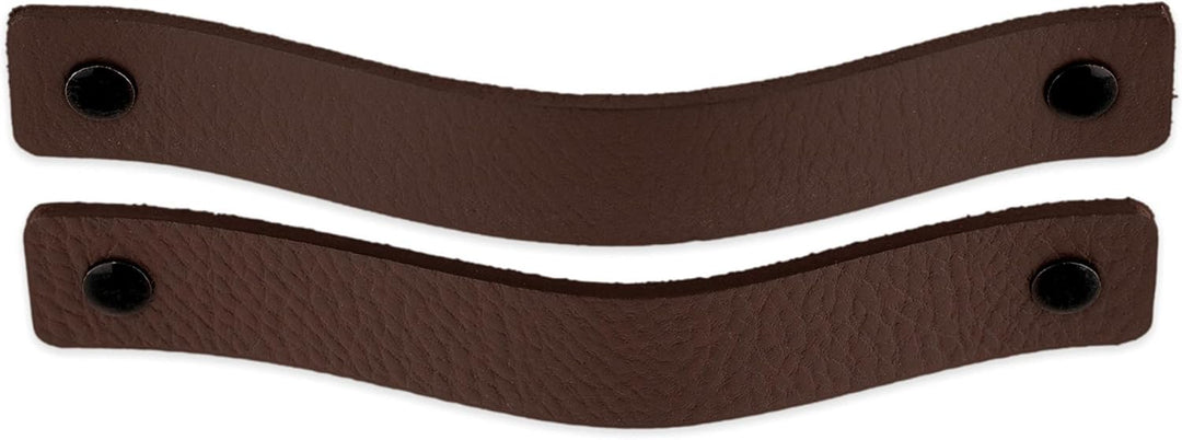 Brute Strength - Ledergriffe für Möbel - Braun - 4 Stück - 16,5 x 2,5 cm - Schrankgriff, Türgriff fü