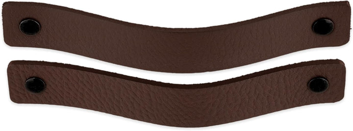 Brute Strength - Ledergriffe für Möbel - Braun - 4 Stück - 16,5 x 2,5 cm - Schrankgriff, Türgriff fü