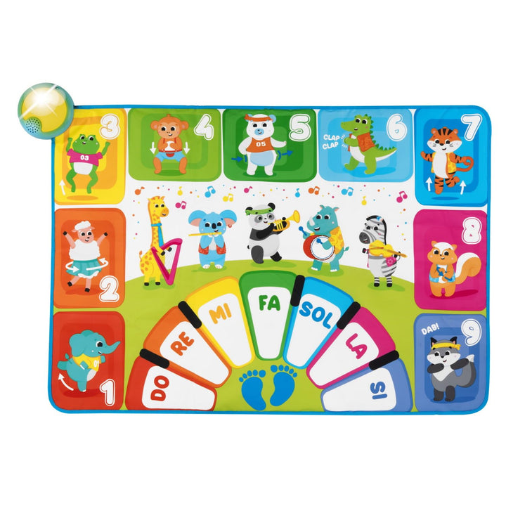 Chicco, Musikalischer Teppich, Freispiel- und Quizmodus, Lichter und Klänge, 90+ Sätze und Lieder, l